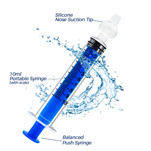 Certification CE, <span class=keywords><strong>seringue</strong></span> <span class=keywords><strong>de</strong></span> type 10 ml, irrigateur nasal coloré pour nourrissons, aspirateur nasal pour bébé en PP et silicone - Product Image 3