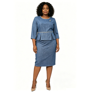 Robe de cérémonie grande taille pour femme, style turc, de haute qualité, prix d'usine, pour femmes africaines - Product Image 2
