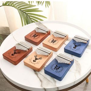 HOYE CRAFTS-<span class=keywords><strong>Piano</strong></span> de pulgar de 17 teclas, instrumento Musical de madera, <span class=keywords><strong>Mini</strong></span> Kalimba de diseño múltiple - Product Image 2