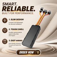 Rastreador GPS para Motocicleta, Rastreador GPS con Cable para Automóvil, Aplicación Gratuita