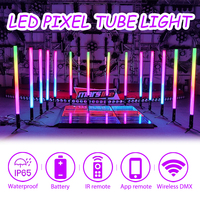 Projecteur LED PAR 4*20W à piles, étanche IP65, DMX512 sans fil, pour DJ, discothèque, mariage