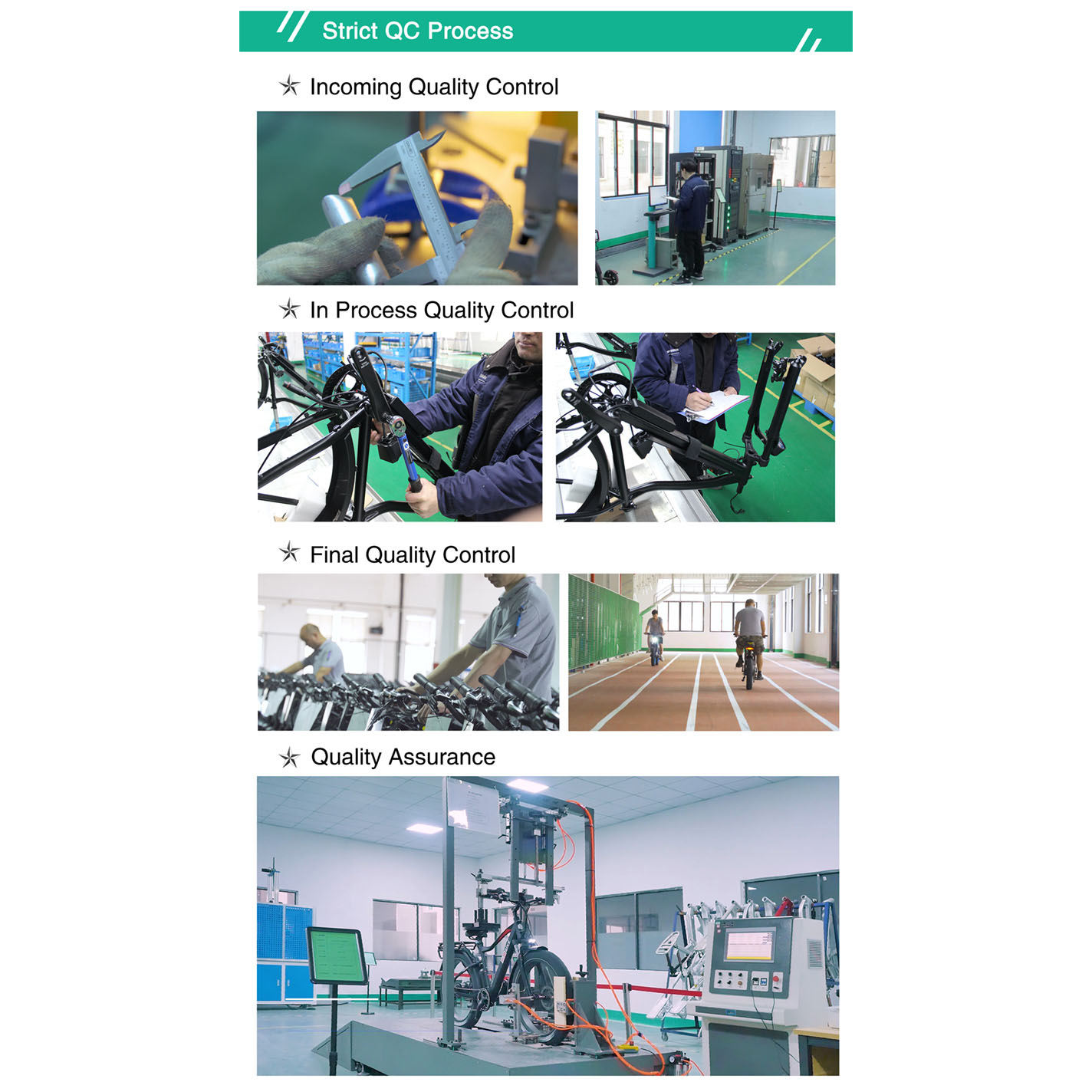 Rigoroso processo QC