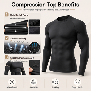 T-Shirt da Palestra Aderente per Uomo di Alta Qualità, Taglie XS-2XL, Stile Semplice, 180 Grammi, Stampa a Trasferimento Termico, Maglia Compressiva da Palestra per Uomo - Product Image 3