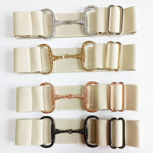 2 "hayır adedi ücretsiz oyma LOGO moda renkli ayarlanabilir elastik binicilik kemer taklidi snabit Bit toka dokuma kemer - Product Image 6