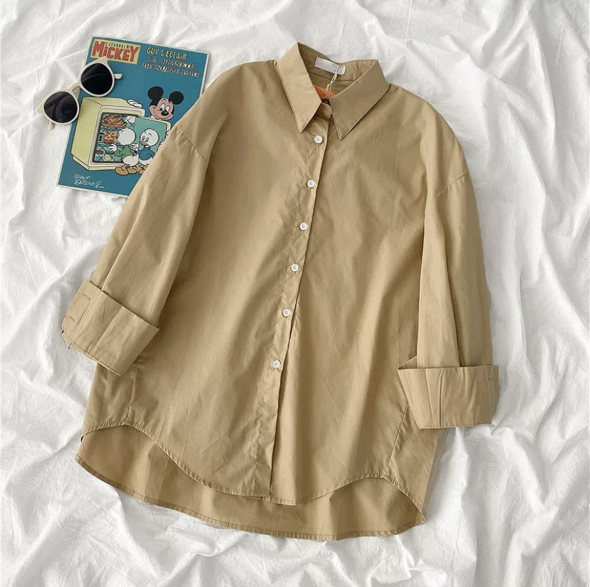 Camicia color curcuma