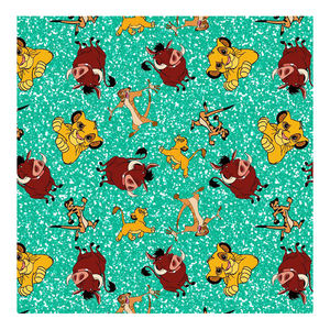 Tissu tricot extensible en coton (90%) et élasthanne (10%) imprimé numérique personnalisé motif <span class=keywords><strong>Roi</strong></span> <span class=keywords><strong>Lion</strong></span>, écologique, pour robes - Vente directe usine - Product Image 2