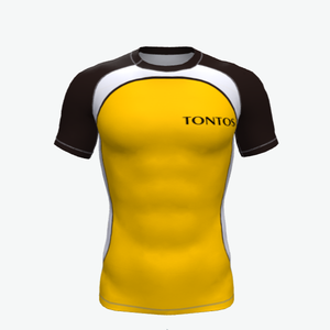 Tissu doux Logo personnalisé Chemise de surf à manches longues Sportswear Polyester Adultes Unisex Rash Guard Shirt Chemise noire Rashguard pour hommes - Product Image 2