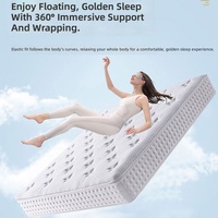 Matelas d'hôtel cinq étoiles pour chambre à coucher, à ressorts ensachés, en latex respirant, avec coussin doux et protection de la colonne vertébrale et de la taille, idéal pour hôpital