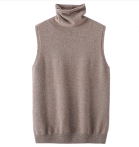 Gilet in Cashmere a Collo Alto <span class=keywords><strong>Senza</strong></span> <span class=keywords><strong>Maniche</strong></span> Stile Casual per Donna, Vendita all'Ingrosso - Product Image 5