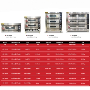 Thương mại 2 sàn 4 khay gas sàn Lò Nướng Bánh Lò nướng với hơi nước chức năng bánh mì Máy làm bánh Pizza Bánh Mì Bánh bánh thiết bị - Product Image 3