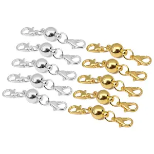 Accessori per gioielli fai da te fermaglio magnetico in metallo con chiusura a moschettone per la realizzazione di collane per bracciali circolari con fibbie connettore