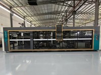 Máquina de Termoformado al Vacío de Nuevo Diseño, Totalmente Automática, de Tres Estaciones, para Fabricación de Contenedores de Alimentos, Tazas, Tazones, Bandejas y Tapas de PP, PET y PS