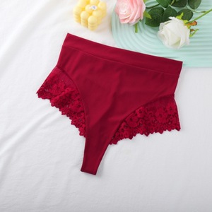 Mutandine a <span class=keywords><strong>vita</strong></span> <span class=keywords><strong>alta</strong></span> in <span class=keywords><strong>pizzo</strong></span> slip Sexy traspirante e senza cuciture <span class=keywords><strong>perizoma</strong></span> da donna - Product Image 6