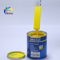 Offres Spéciales bonne qualité automobile acrylique couche de finition 2k citron jaune voiture peinture personnalisé facile couche automobile carrosserie et peinture