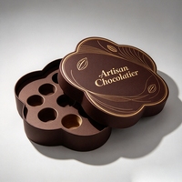 Boîte à bonbons en forme de polygone, boîte à biscuits créative en carton rigide, emballage cadeau personnalisé, design multi-faces