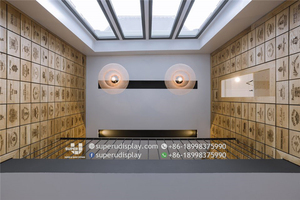 Nhỏ Thanh Lịch Rượu Cửa Hàng Kệ Rượu Bằng Gỗ Hiển Thị Lịch Thi Đấu Nhà Máy Cung Cấp Kệ Gỗ Nội Thất Đồ Nội Thất Bán Lẻ Thiết Kế - Product Image 5