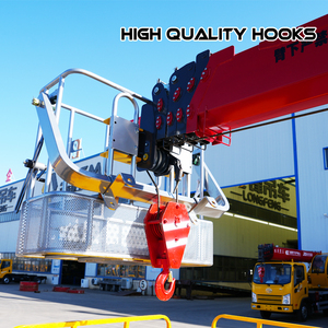 תוצרת סין בום ישר מנוף 3ton 6ton 8ton 12ton 8ton משאית רכוב עגור לבנייה - Product Image 5