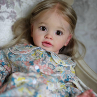 Muñeca Reborn NPK de 26 Pulgadas, Pippa, Ya Pintada y Terminada, Tamaño Bebé Grande, Popular, Realista, Suave al Tacto, con Piel 3D Artística