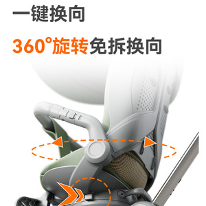 Cochecito Zoko High View de 25 kg, plegable, de aleación de aluminio, con parasol, se puede recostar completamente para bebés y niños - Product Image 5