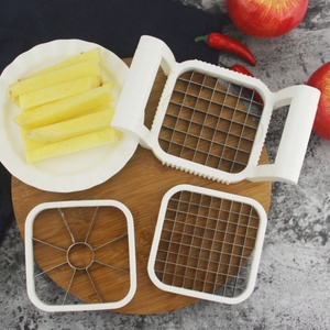 Gadget de cuisine 3-en-1 de haute qualité pour fruits, trancheuse à pommes manuelle avec poignée en PP, 8 lames, coupe-pommes, dénoyauteur de pommes - Product Image 2