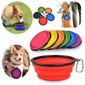 Juego de 6 Tazones Plegables Premium para Perros, Diseño de Plegado Rápido, Clip de Mosquetón, Ecológicos - Product Image 2
