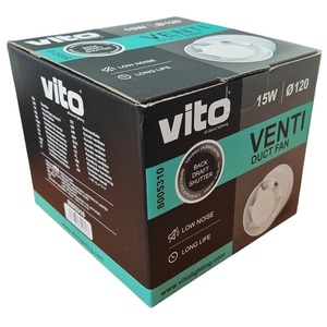 Extractor de aire helicoidal de 120 mm con obturador antirretorno para ventilación - Product Image 3