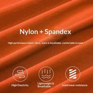 Nouvelle veste de sport d'extérieur automne 2026 pour homme – Col montant zippé intégral en nylon polyamide uni, manches longues, pour fitness, course et entraînement - Product Image 3