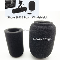 Pare-vent en mousse pour micro Studio, pare-vent en mousse pour Shur SM7B avec logo de canal personnalisé imprimé