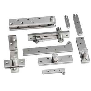 Bisagra Giratoria de 360 Grados Haidibos para Puertas de Madera, Pivote Superior e Inferior de Acero Inoxidable Ajustable con Acabado Cepillado - Product Image 2