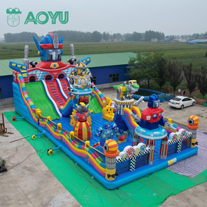 Aoyu tùy chỉnh 10m sân chơi trong nhà đầy màu sắc Inflatable nhảy lâu đài cho hoạt động ngoài trời & công viên giải trí - Product Image 1
