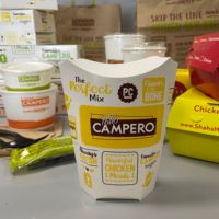 Caja de papel Envases compostables desechables biodegradables Envases de comida para llevar Envases reciclables de alimentos personalizados MOQ bajo