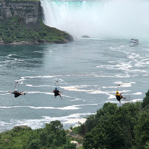 Equipo de teleférico y tirolinas de acero para aventuras emocionantes para lugares escénicos al aire libre y parques de atracciones - Product Image 4