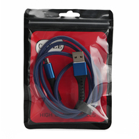 Kabel Pengisian Daya USB Aksesoris Ponsel Kantong Plastik Ziplock Segel Kedap Udara Food Grade untuk Kemasan Kantong Plastik Zipper Kustom Earphone