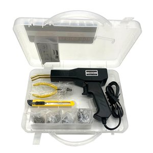Zwarte kunststof lasapparaat garagegereedschap handige hete nietmachines machine PVC kunststof reparatiemachine autobumper reparatie - Product Image 1