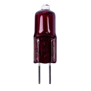 Lampe infrarouge de chauffage de l'<span class=keywords><strong>ampoule</strong></span> <span class=keywords><strong>20W</strong></span> 30W d'halogène <span class=keywords><strong>G4</strong></span> rouge en verre lisse pour l'hôpital - Product Image 1