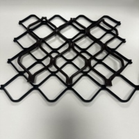 Panneau de grillage soudé sur mesure, galvanisé à chaud, en maille losangée, pour cages d'animaux, clôtures et portes de sécurité