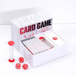 Cao Cấp Tùy Chỉnh Thiết Kế Thẻ Trò Chơi Đôi Cả Hai Bên Uống Chơi Trò Chơi Thẻ Thiết Lập Phía Trước Và Trở Lại Cho Người Lớn Bên Với Hộp <span class=keywords><strong>Dice</strong></span> - Product Image 2