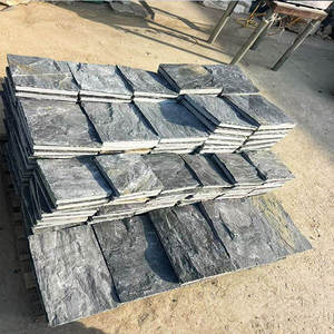 Dalles de pavage en pierre de chaux grise noire de qualité supérieure, coupées à la main, motif aléatoire, résistantes à l'eau, durables, pour sols de villas - Product Image 3