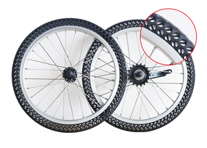 Pneus de vélo sans chambre à air 24x1-3/8 pouces, pneus solides jamais crevés - Product Image 6