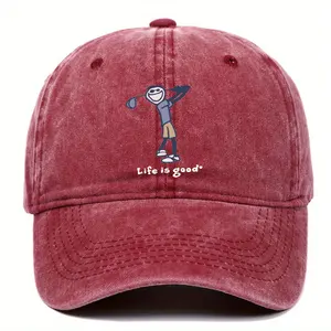 Vente chaude Chapeau de baseball lavé Les chapeaux d'extérieur unisexes peuvent être personnalisés chapeau non structuré
