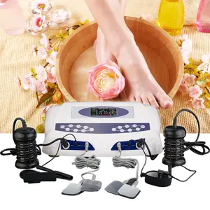 Dual Detox Foot Cell Spa Machine Dual Users Ioinc Foot Bath Spa Machine With Fir Waist Belt