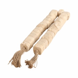 Ghirlanda di perle in travertino con nappe in iuta per decorare la casa, il bagno, l'ufficio, gli scaffali e il tavolino da caffè. - Product Image 1