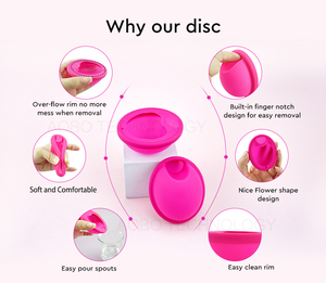 Emballage Personnalisé en Gros pour Coupes <span class=keywords><strong>Menstruelles</strong></span> avec Protection Anti-Fuite en Silicone Médical – Disques Menstruels Collecteurs - Product Image 4