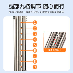 Shuoxin Armpit Crutches Stainless Steel Adjustable Height For Elderly And Disabled Walking Aid - Product Image 3
