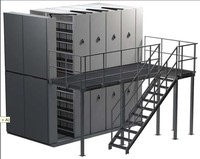 Plateformes de stockage en mezzanine à deux niveaux démontables en acier robuste pour entrepôt, fabriquées en Chine