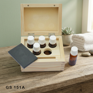Kit de test d'acide pour bijoux en boîte en bois, 5 flacons avec pierre de test, outil compact de détermination de l'or GS151A - Product Image 3