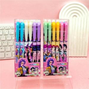 Bolígrafos Borrables con Calor Kpop Demon Hunters, Bolígrafos Kawaii Rumi Mira Zoey, Bolígrafos de Marcado para Estudiantes, Material Escolar, Negro 0.5mm, Regalo para Niños - Product Image 2