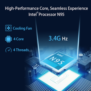 14-дюймовый процессор Intel N95 со скоростью 3,4 ГГц, 16 ГБ памяти, 512 ГБ SSD, система Windows 11, бизнес-ориентированный портативный компьютер - Product Image 4