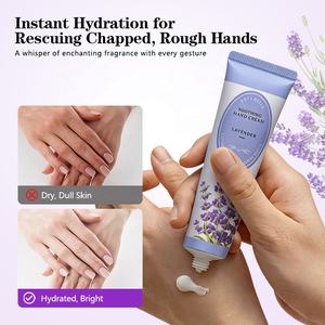 Crème pour les mains à <span class=keywords><strong>la</strong></span> lavande en gros, crème hydratante aromathérapeutique relaxante, végane, pour le soulagement du stress, soin <span class=keywords><strong>de</strong></span> <span class=keywords><strong>nuit</strong></span>, coffret cadeau, marque privée - Product Image 4