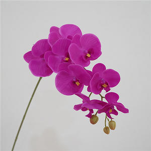 Bunga anggrek kupu-kupu anggrek <span class=keywords><strong>Phalaenopsis</strong></span>, dekorasi rumah pernikahan H-573 9 Kepala dan 6 kepala dilapisi lateks sentuhan asli - Product Image 4